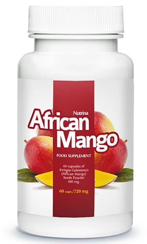 Flacon du complément alimentaire African Mango pour la gestion du poids.