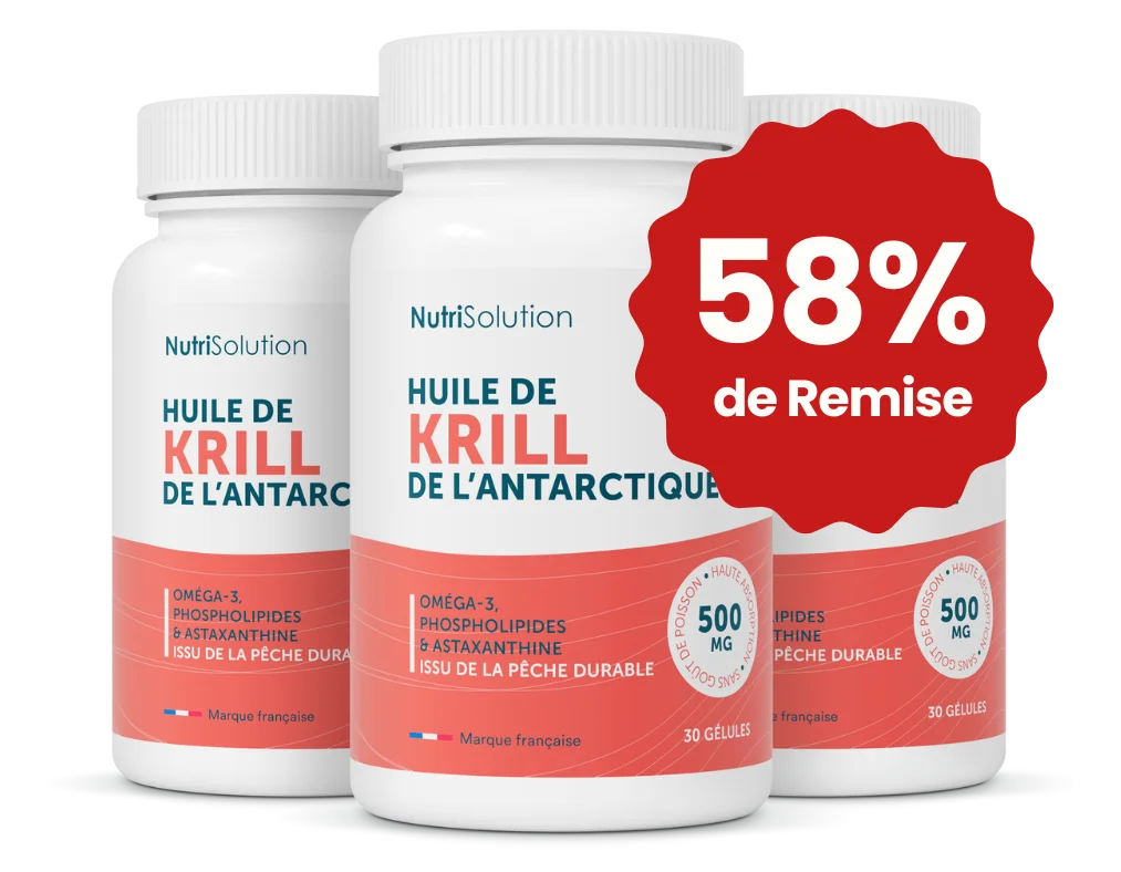 Gélules d'Huile de Krill rouge NutriSolution riches en astaxanthine
