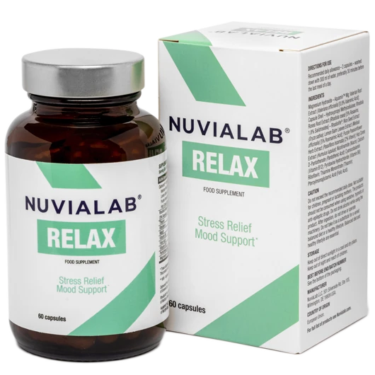 Bouteille de NuviaLab Relax, complément alimentaire anti-stress et sommeil